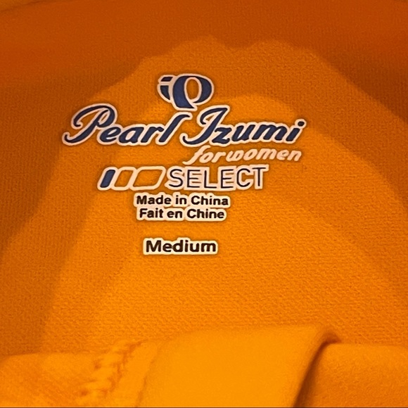 Pearl Izumi for Women Select Orange Zip Short Sleeve Cycling Top Size Medium - Picture 10 of 13